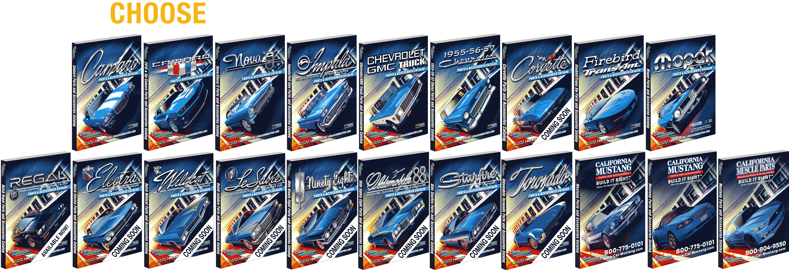 Choose From Our Extensive Product Lines